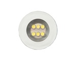 Luminaria 6 LEDs Cromada Redonda