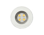 Luminaria 4 LEDs Cromada Redonda